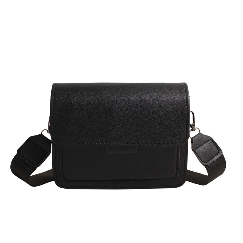 Women's Medium Pu Leather Solid Color Vintage Style Classic Style Square Flip Cover Crossbody Bag