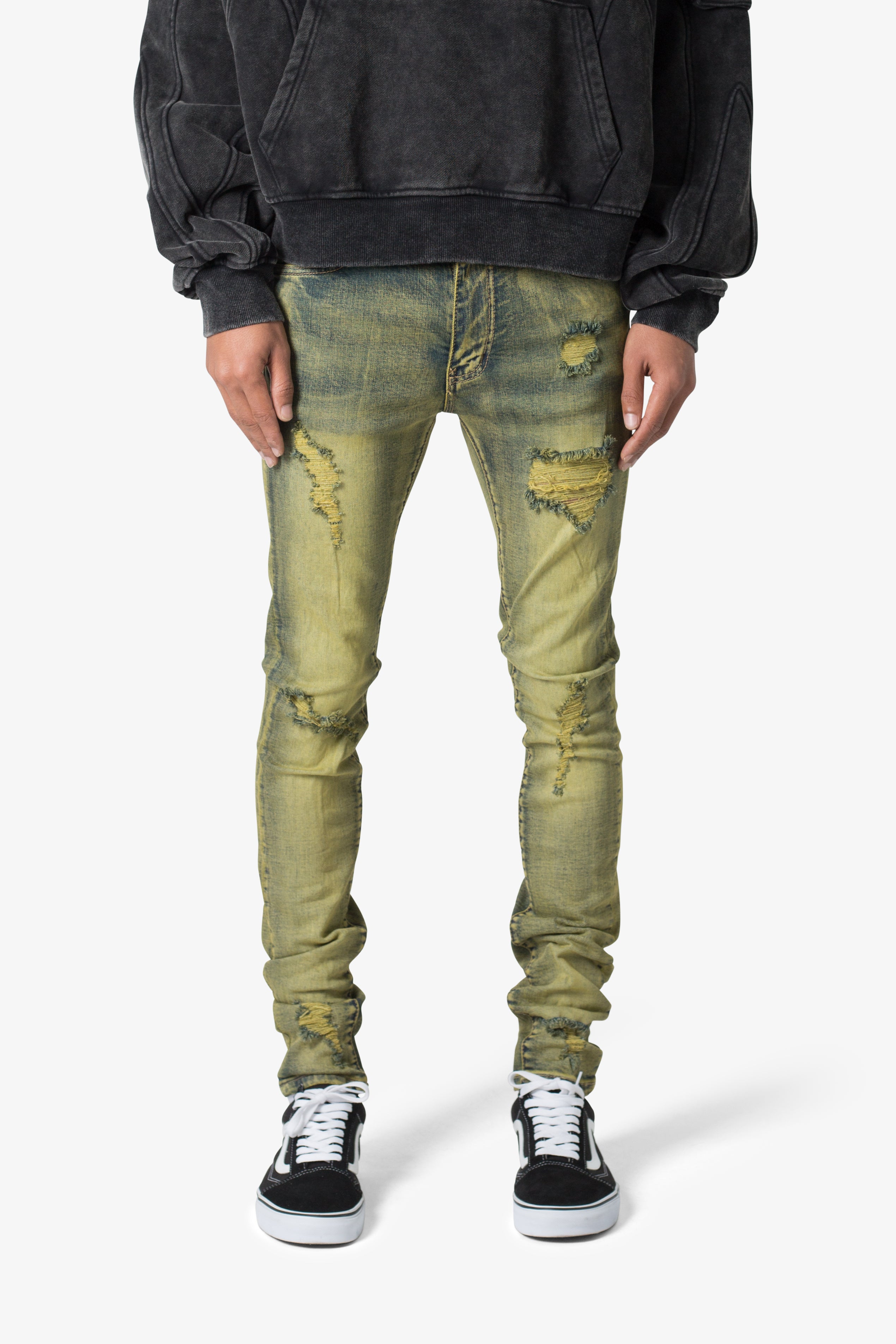 X609 Algae Skinny Denim - Green