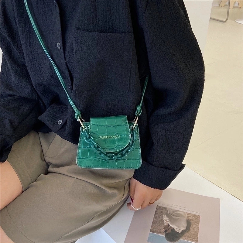 Women's All Seasons Pu Leather Solid Color Streetwear Square Flip Cover Handbag Square Bag