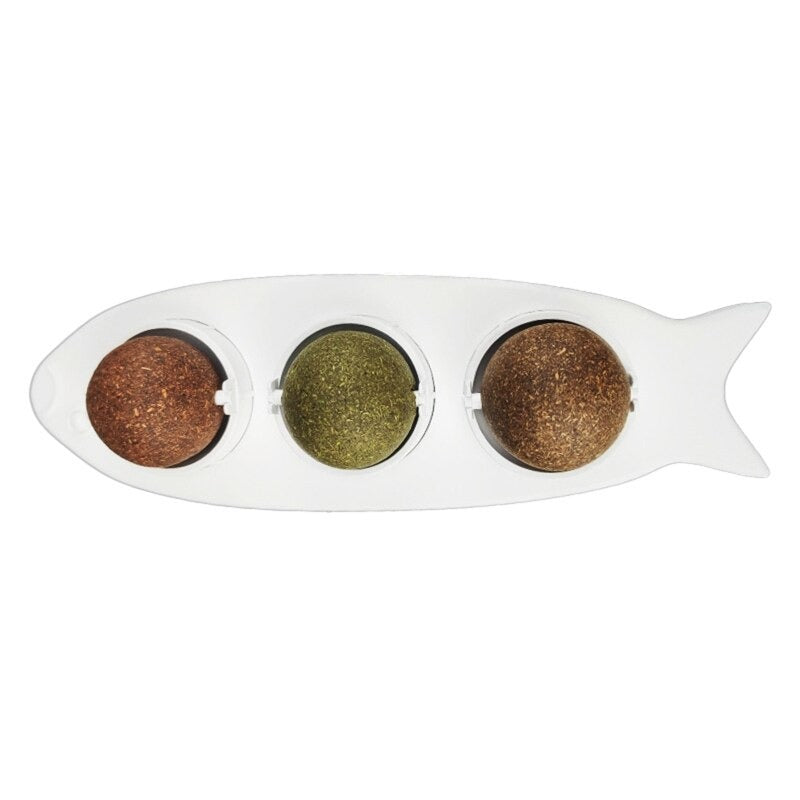 3 Pcs Catnip Ball Set