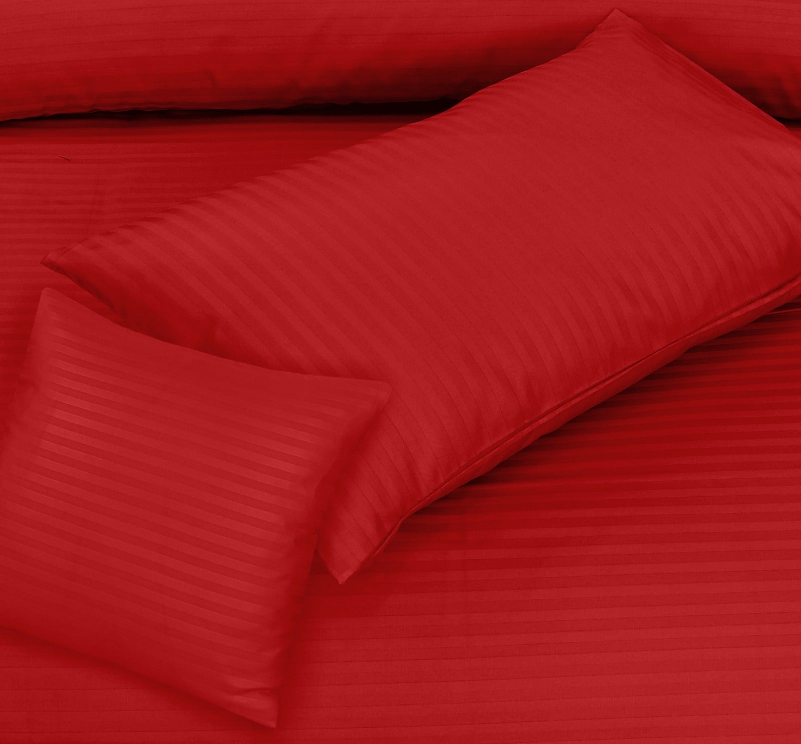Red Stripe-Bed Sheet Set
