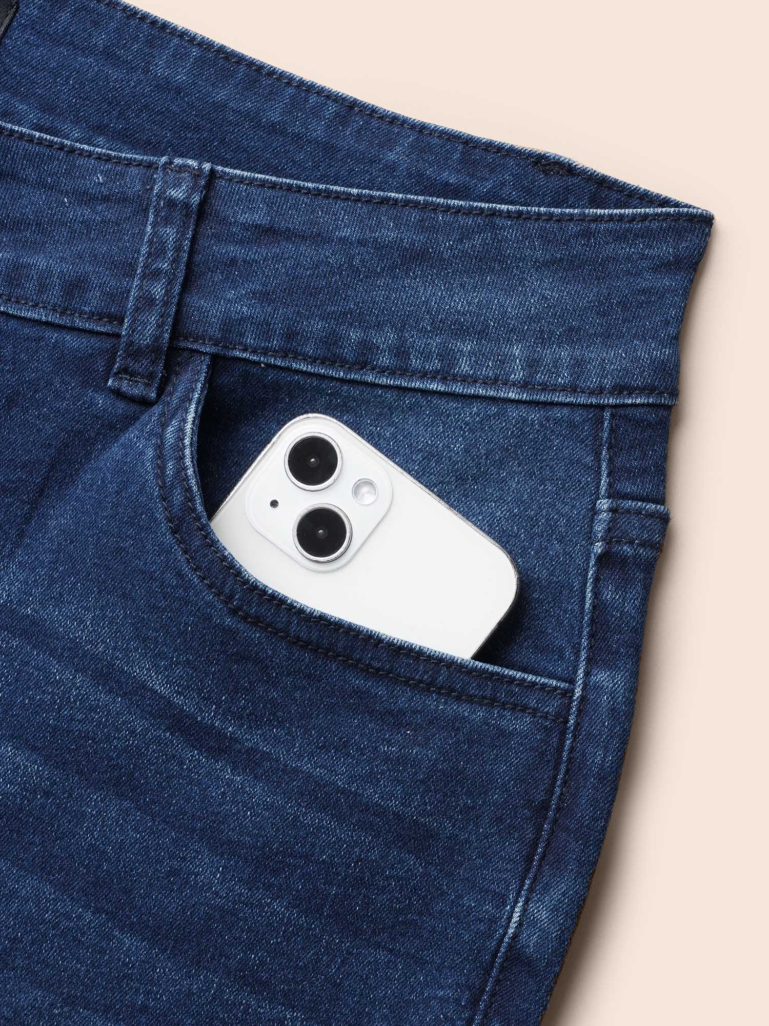 Mid-Rise Whiskered Slim-Fit Jeans