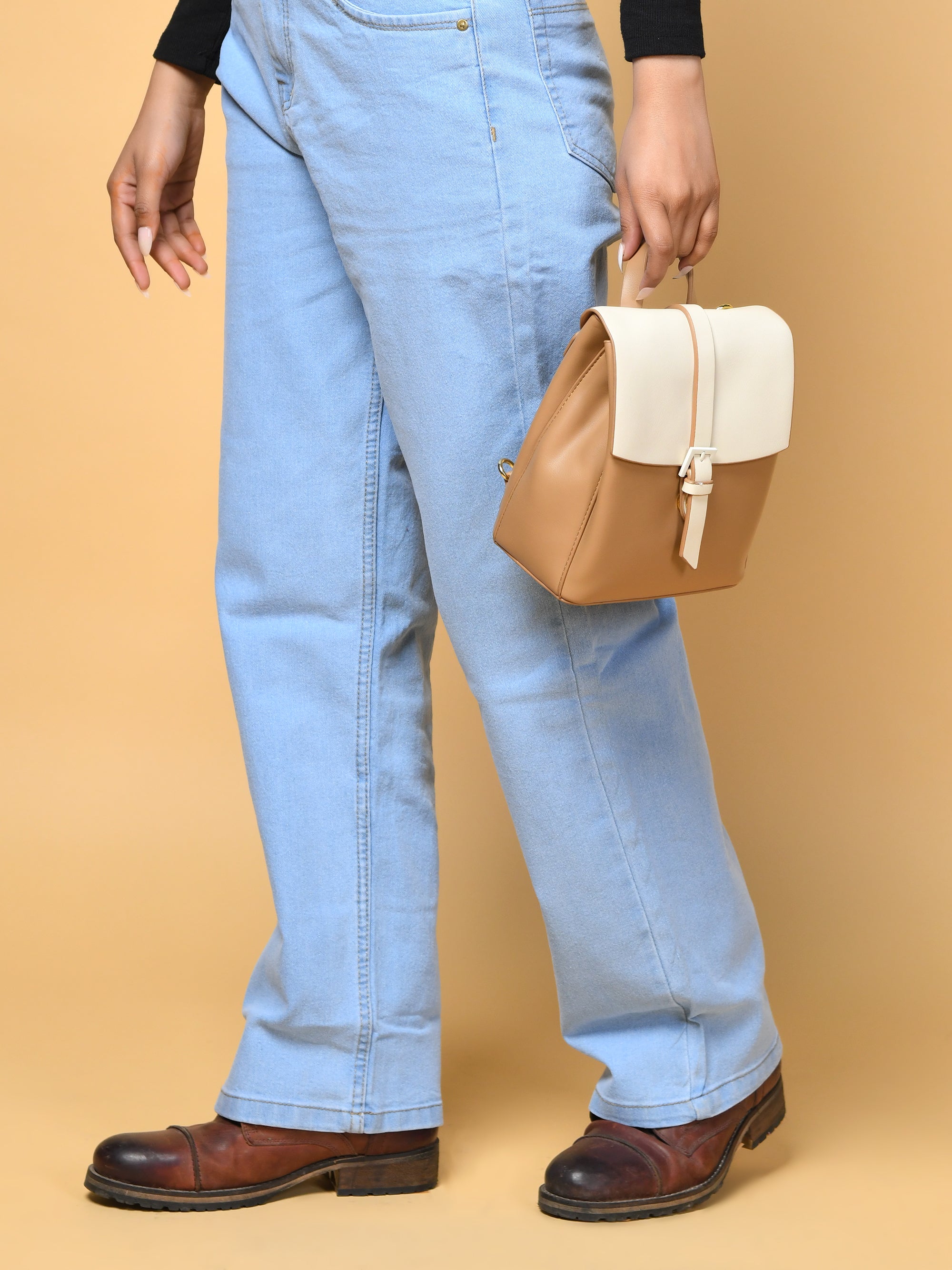 Women's Backpack - Beige