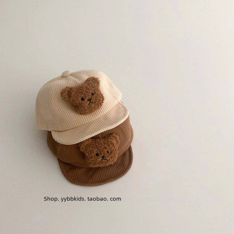 Korean Baby Hat Spring And Autumn Children's Baseball Cap Baby Cap Soft Eaves Sunshade Winter Children's Hat