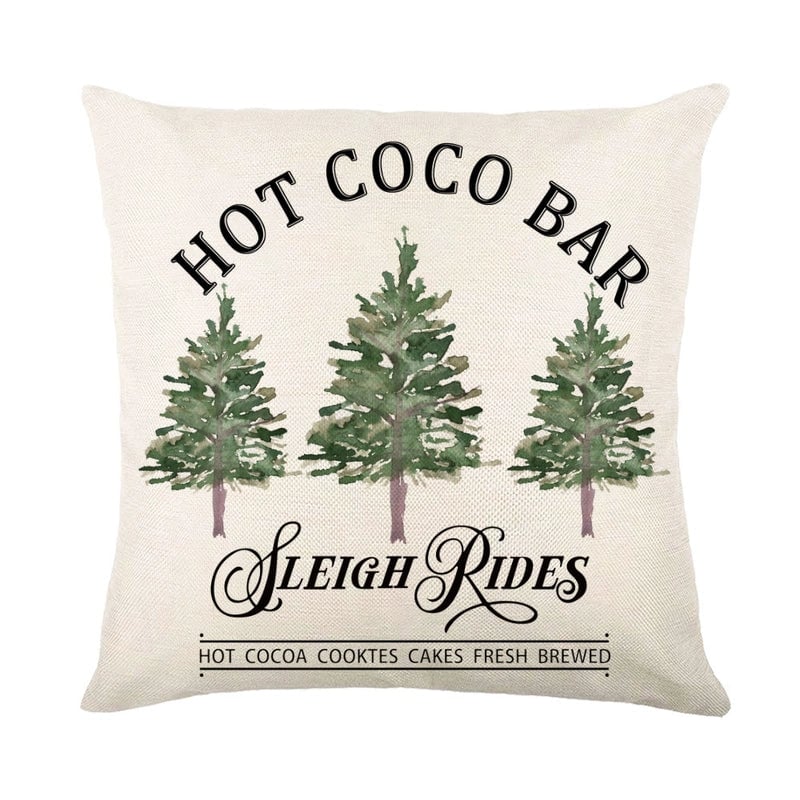 Casual Vacation Letter Linen Pillow Cases