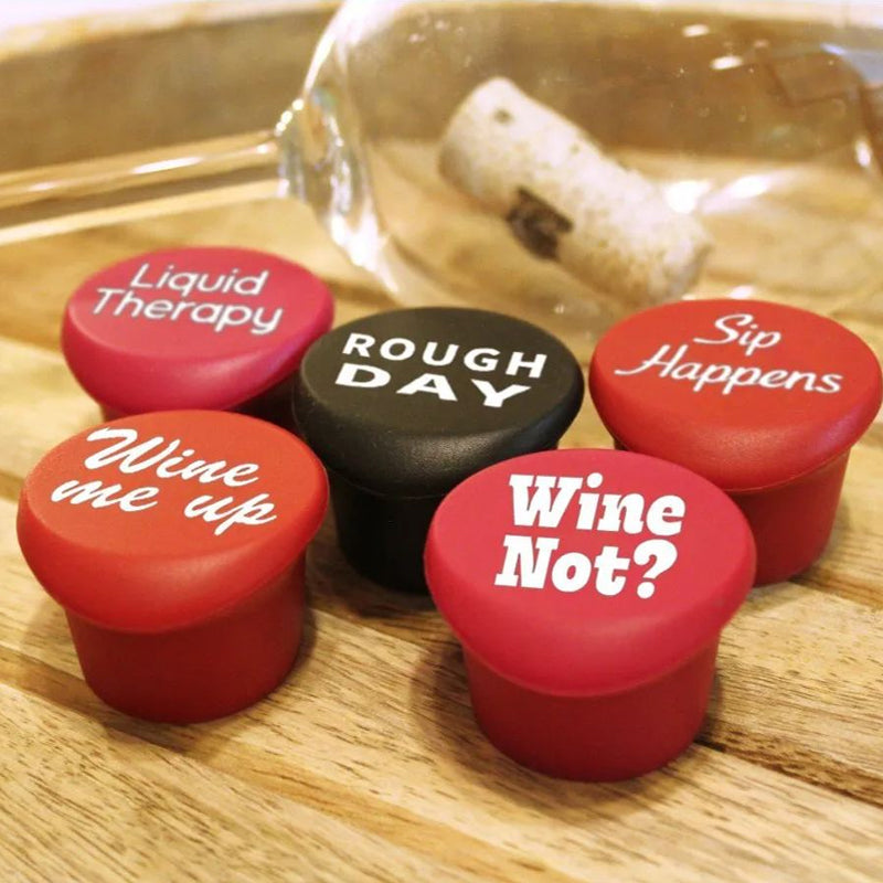 Funny Wine Stoppers (5 PCS)