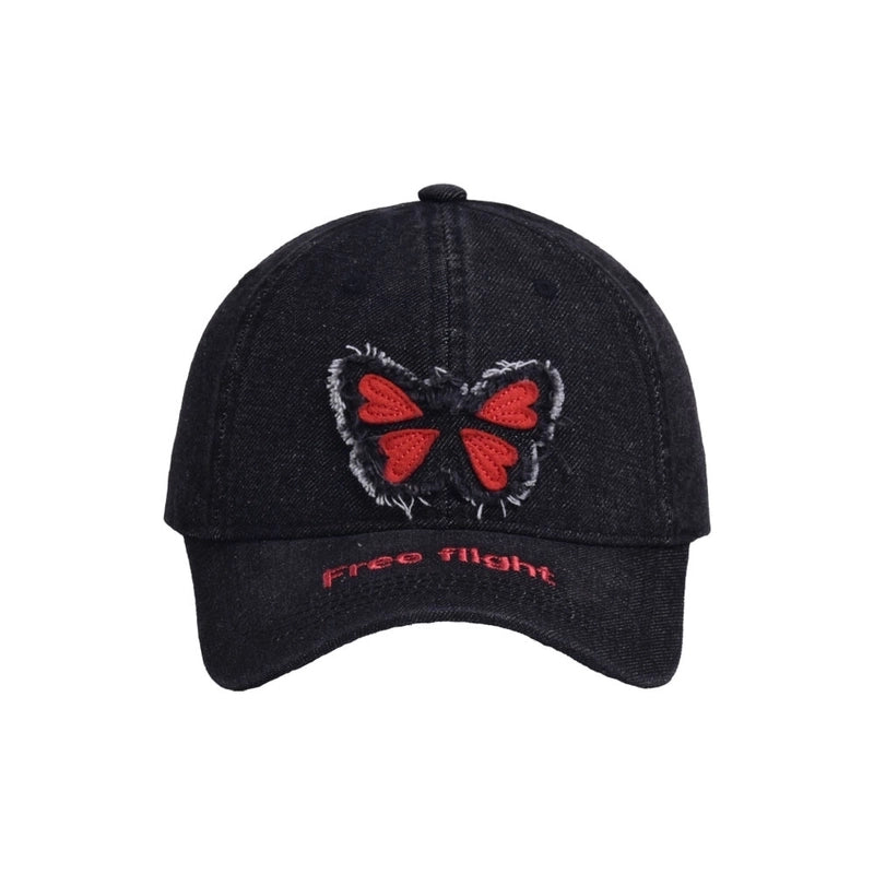 Women's Basic Modern Style Classic Style Butterfly Curved Eaves Baseball Cap