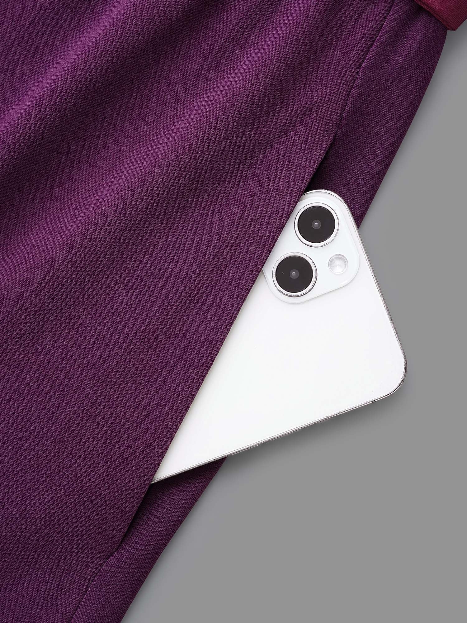 Overlap Collar Contrast Belted Midi Dress