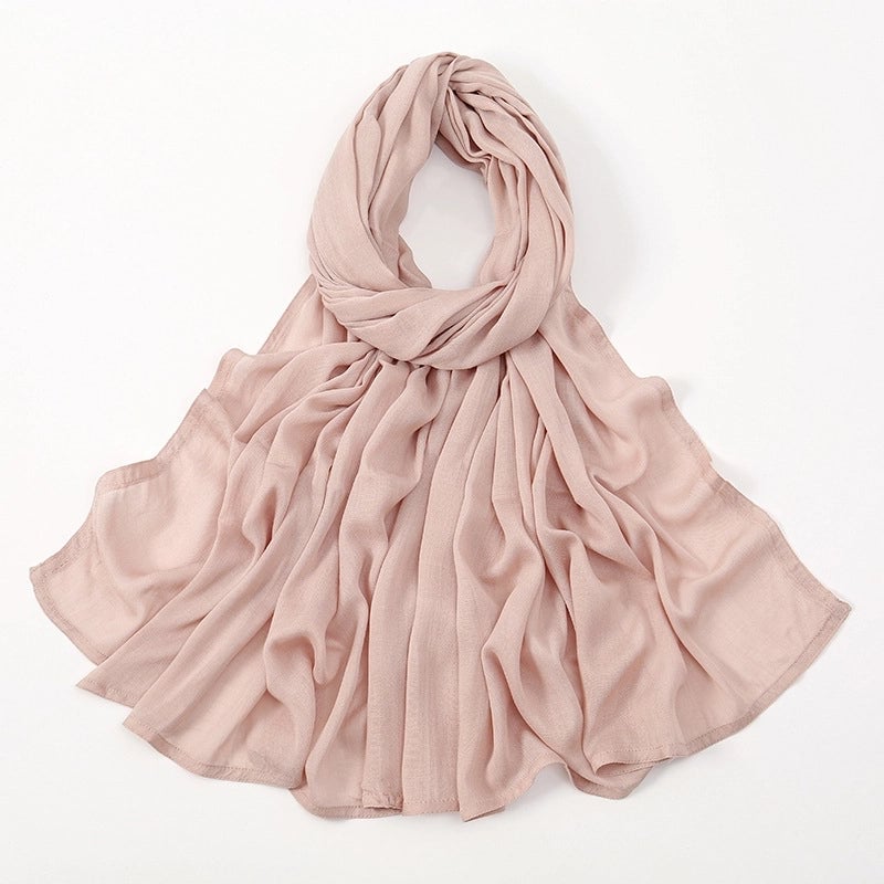 Women's Elegant Minimalist Solid Color Rayon Kerchief