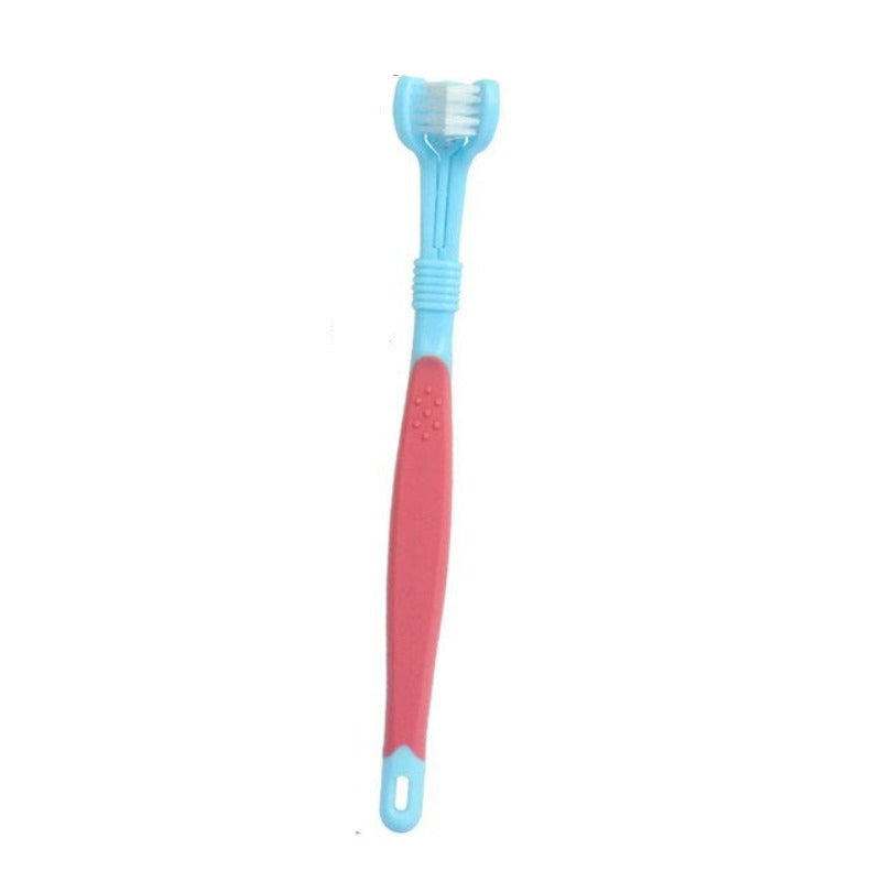 Three-Head Toothbrush For Dogs