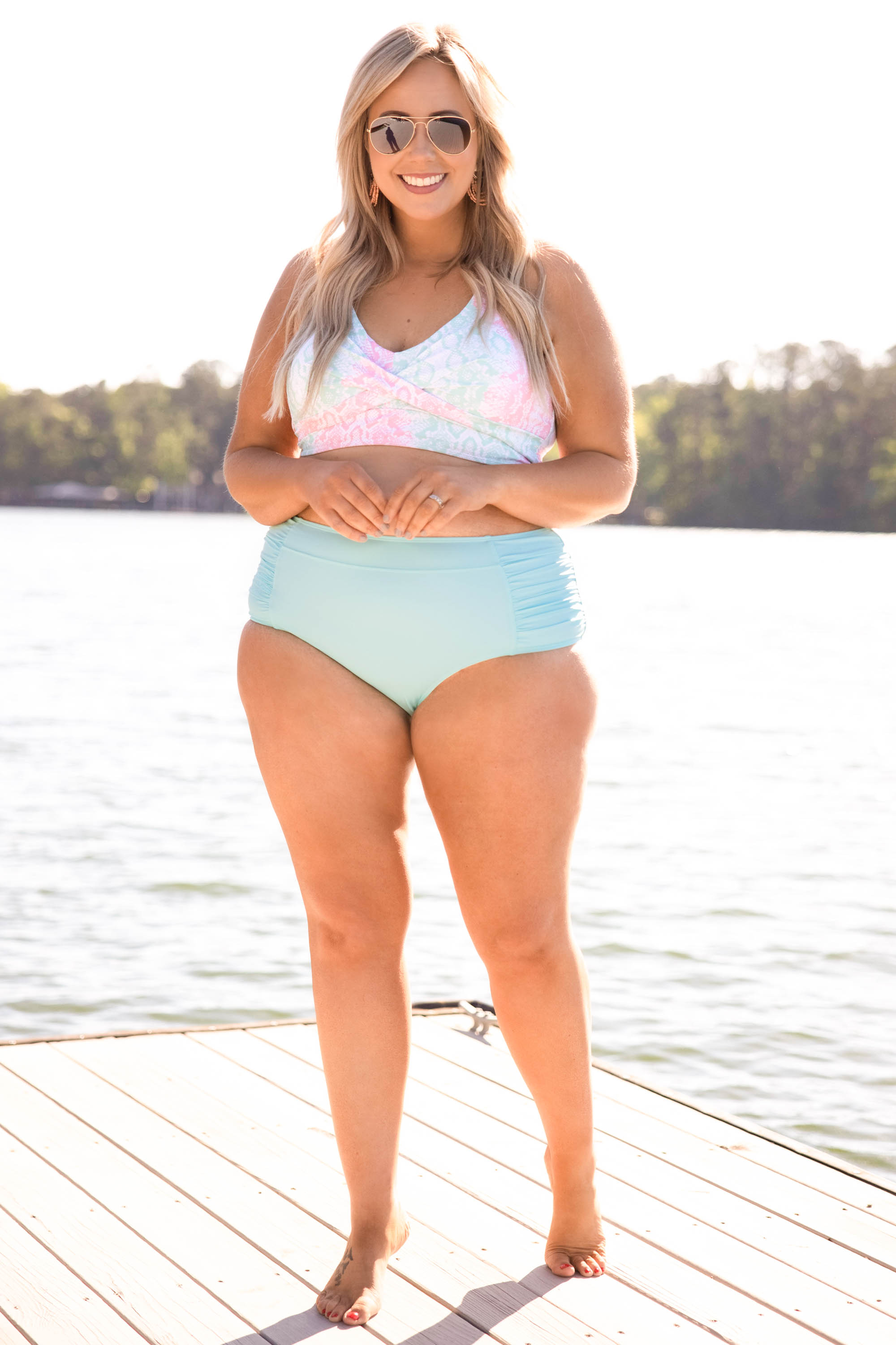 Oceans Of Love Swim Bottom. Mint