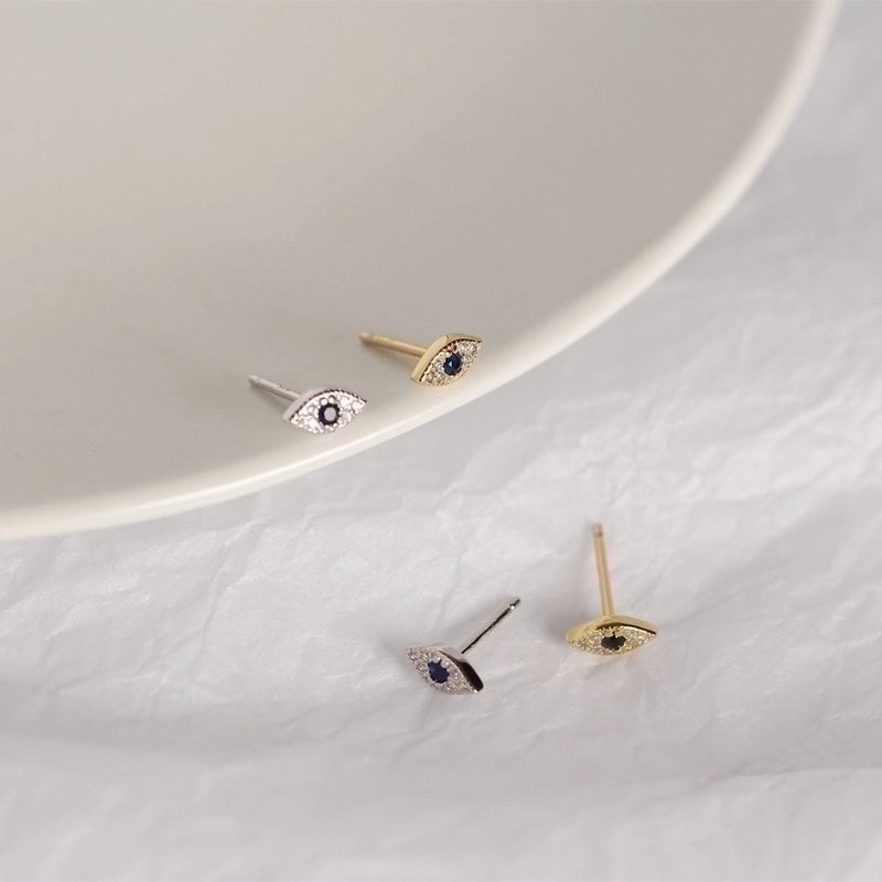 Minimalist Geometric Plating Copper Artificial Gemstones Earrings Ear Studs