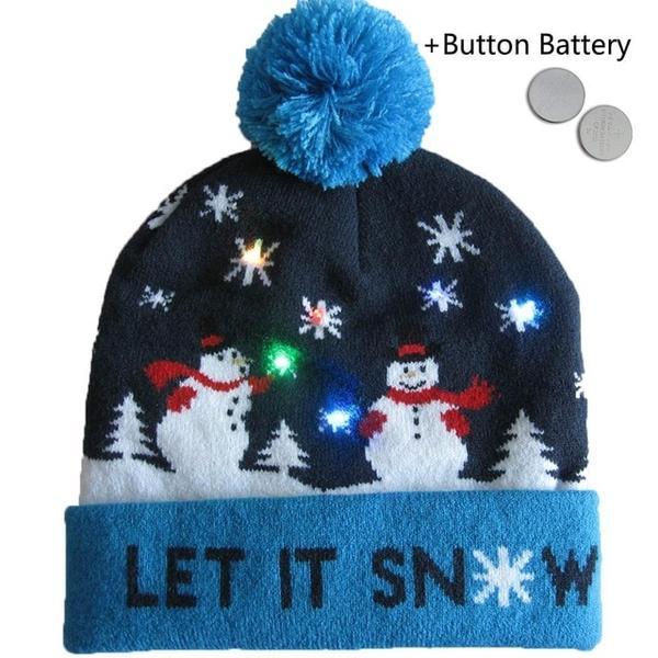 CHRISTMAS LED KNITTED BEANIES