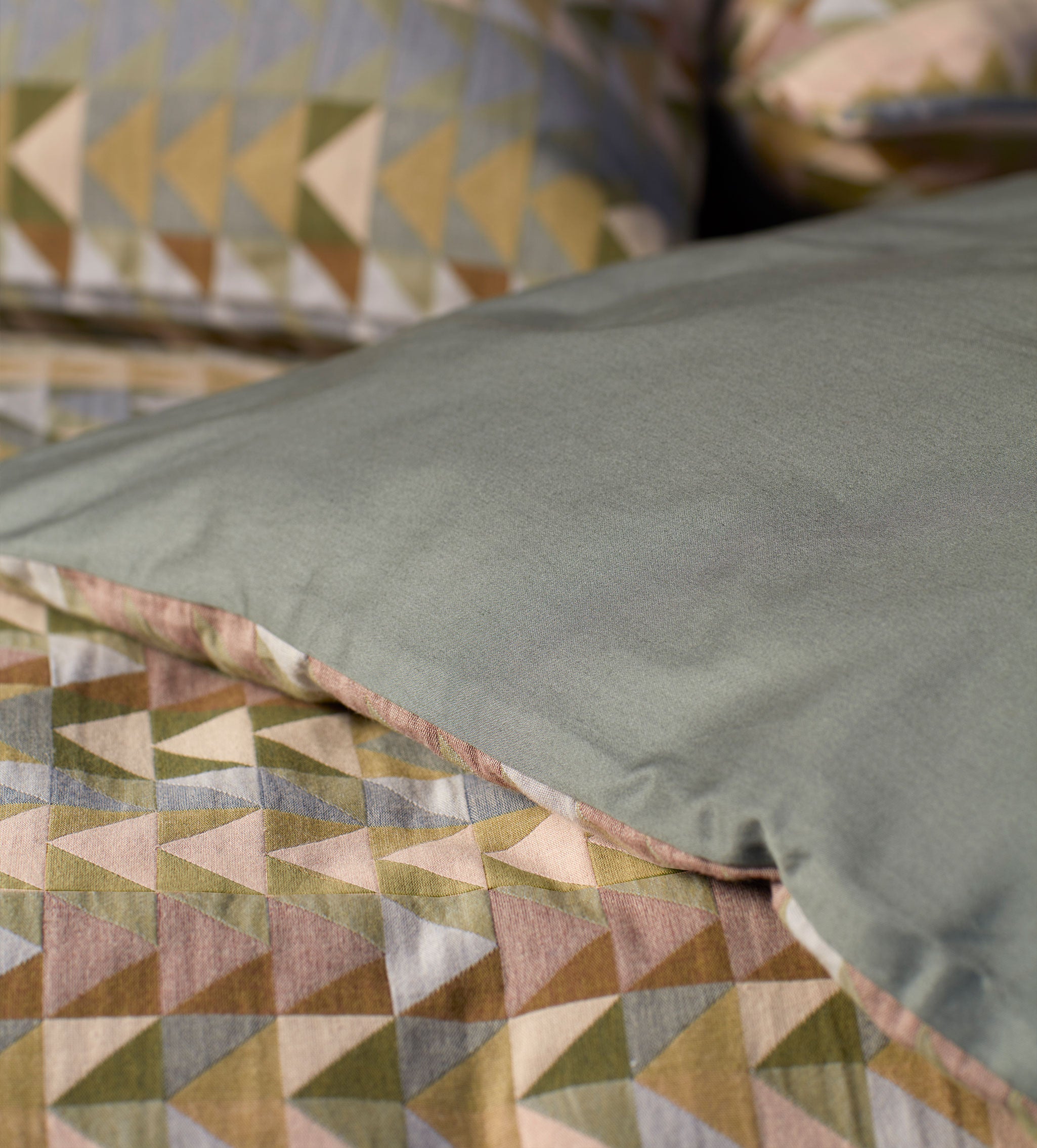 Green Jude 100% Cotton  Duvet Cover
