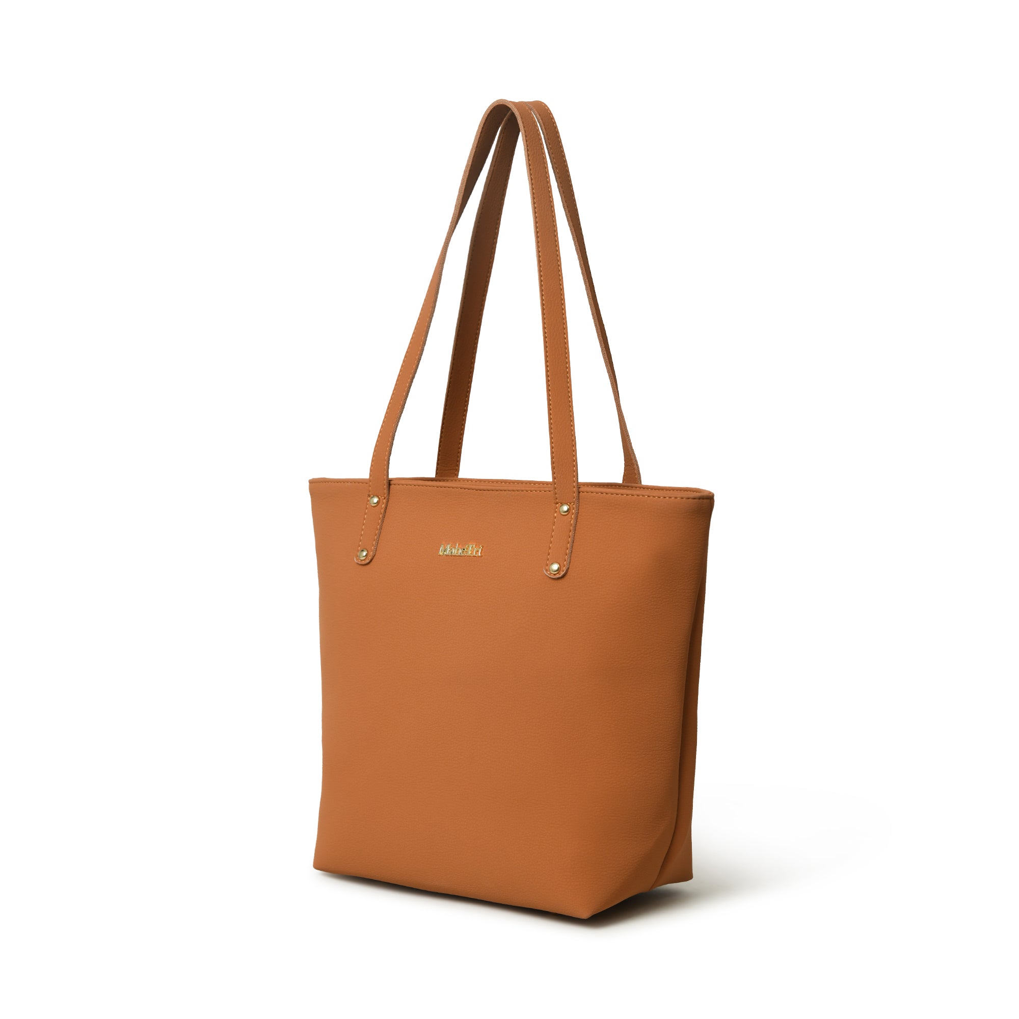 Era Vegan Leather Tote- Tan Brown