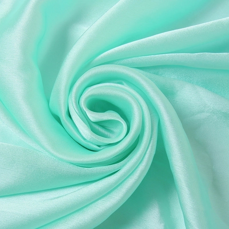 Women's Lady Fashion Minimalist Solid Color Satin Silk Scarves