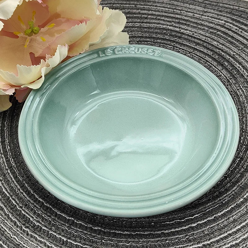 Color ceramic 6-inch pre meal tray. cat tray. dog tray. cervical spine protection. anti blackening chin. drinking water tray