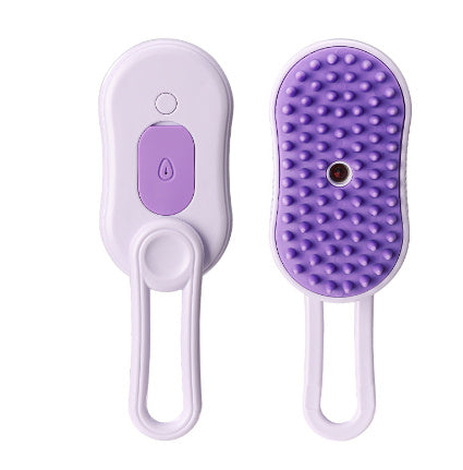USB Rechargeable Steam Cat Grooming Brush – Anti-Static & Detangling