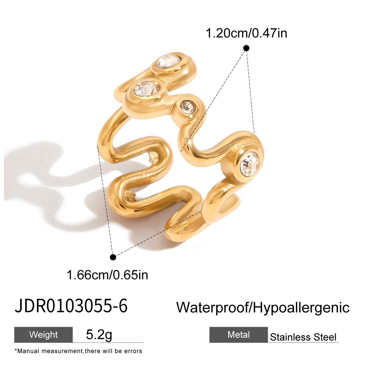 Zircon Ring Titanium Steel Jewelry Stainless Steel Rings