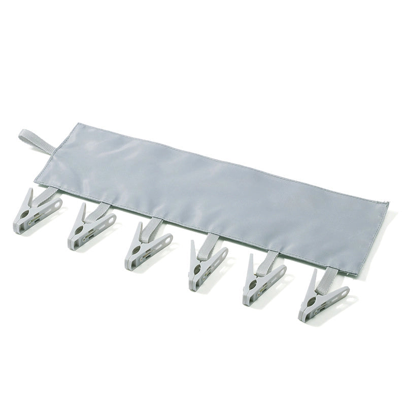 Portable Fabric Clothes Hanger Multi-functional Folding Cloth Clothes Clip Hanger Fabric Clip Drying Rack Socks Clip Inner Clothes Clip