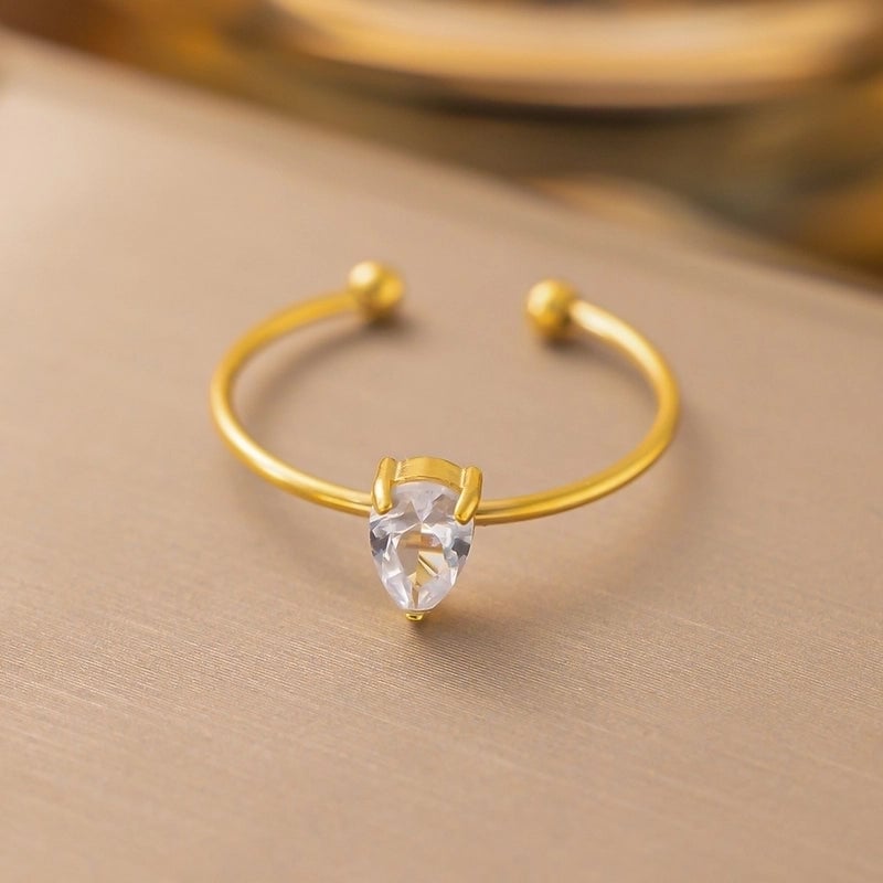 Sweet Bow Knot Titanium Steel Plating Rings