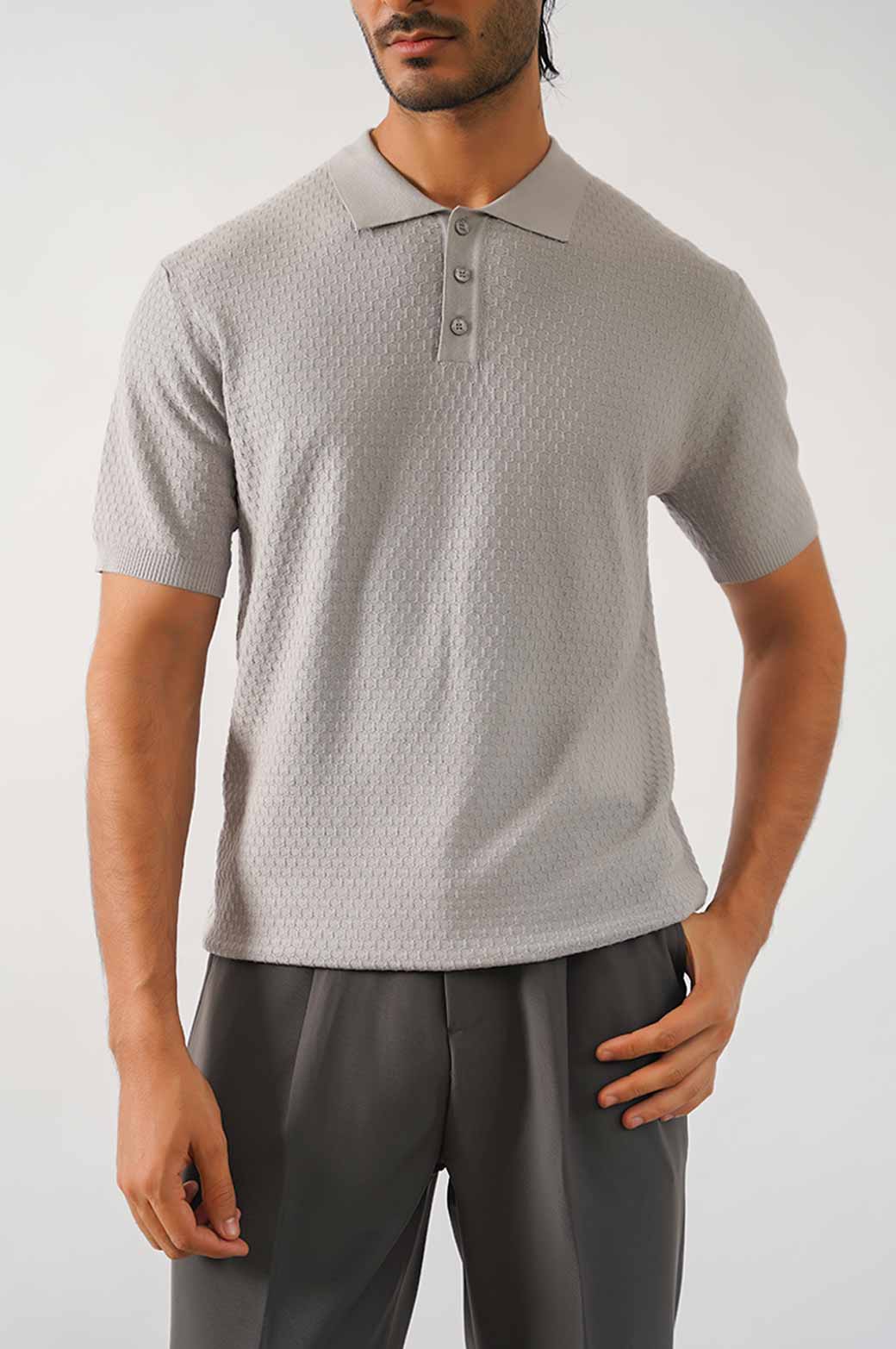 TEXTURED POLO