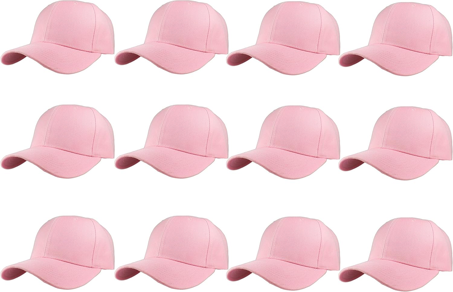 Gelante Plain Blank Baseball Caps Adjustable Back Strap Wholesale LOT 12 PC'S
