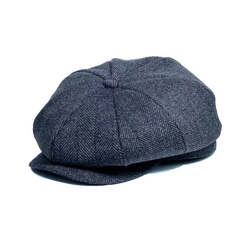 Men's Casual Solid Color Crimping Beret Hat