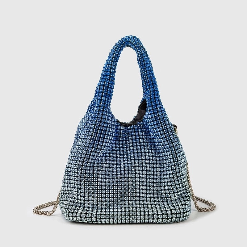 Women's Medium Arylic Gradient Color Solid Color Streetwear Bucket Magnetic Buckle Handbag Crossbody Bag