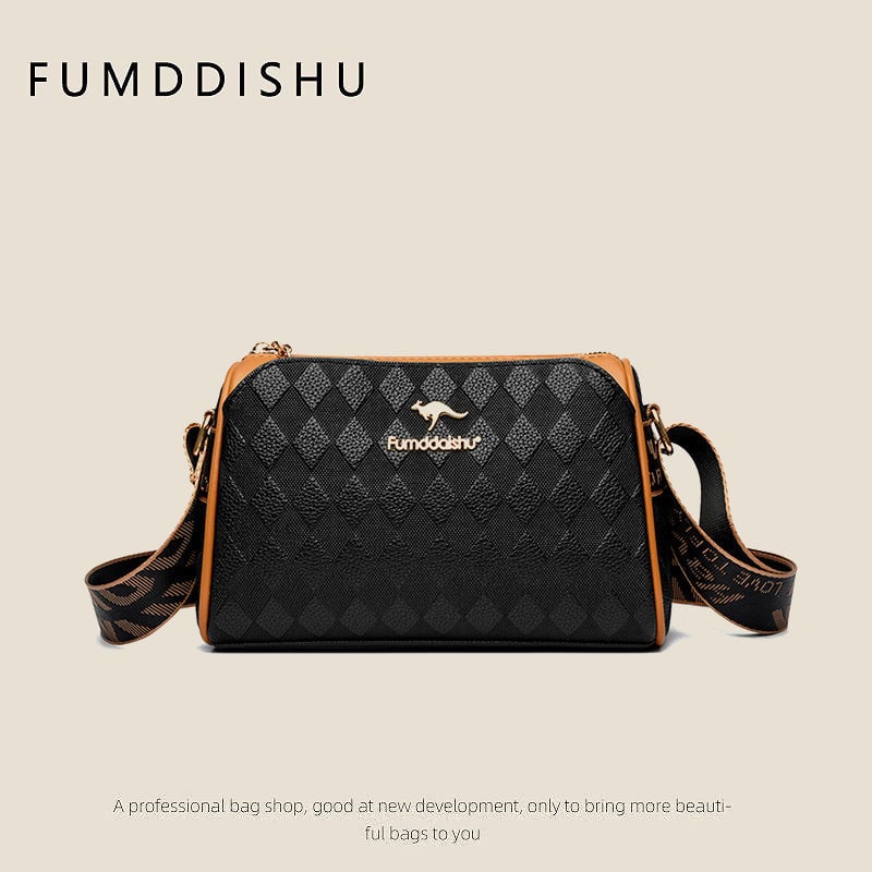 💕Fashion Diamond Pattern Large Capacity 3-Layer Crossbody Bag🔥