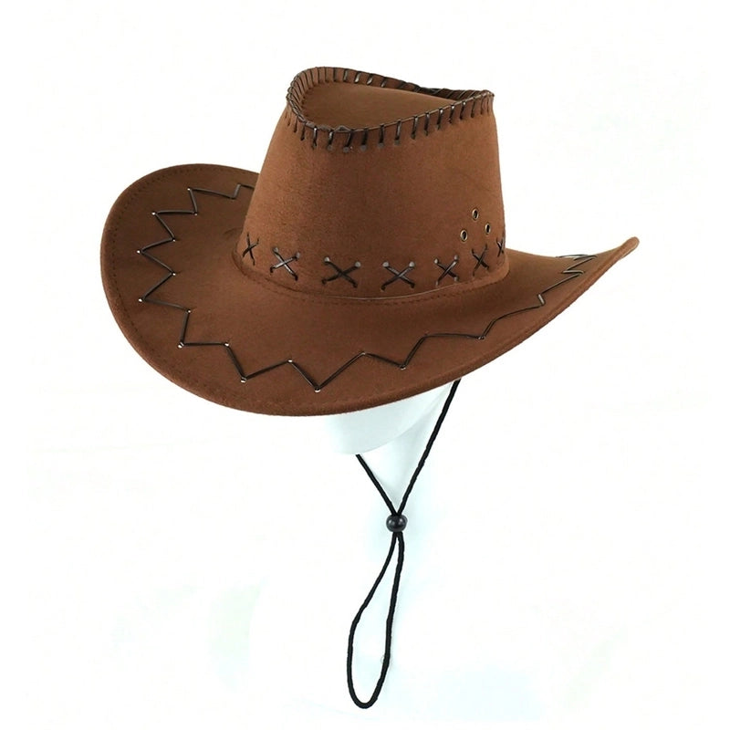 Unisex Vintage Style Tropical Pastoral Solid Color Big Eaves Floppy Hat