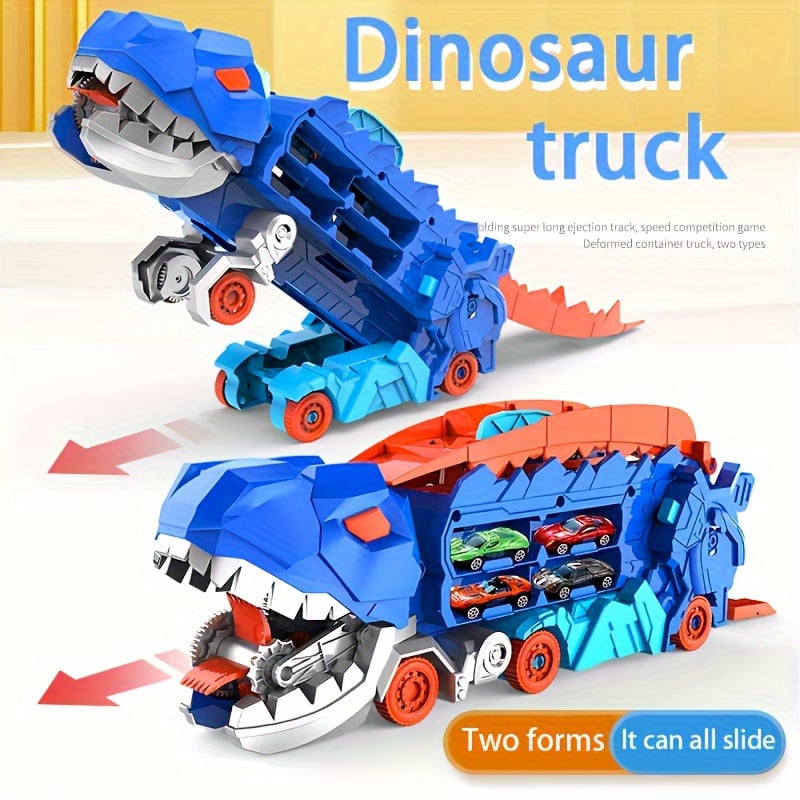 🚗 FREE SHIPPING🚗Transport Dinosaur Truck with Foldable Sliding