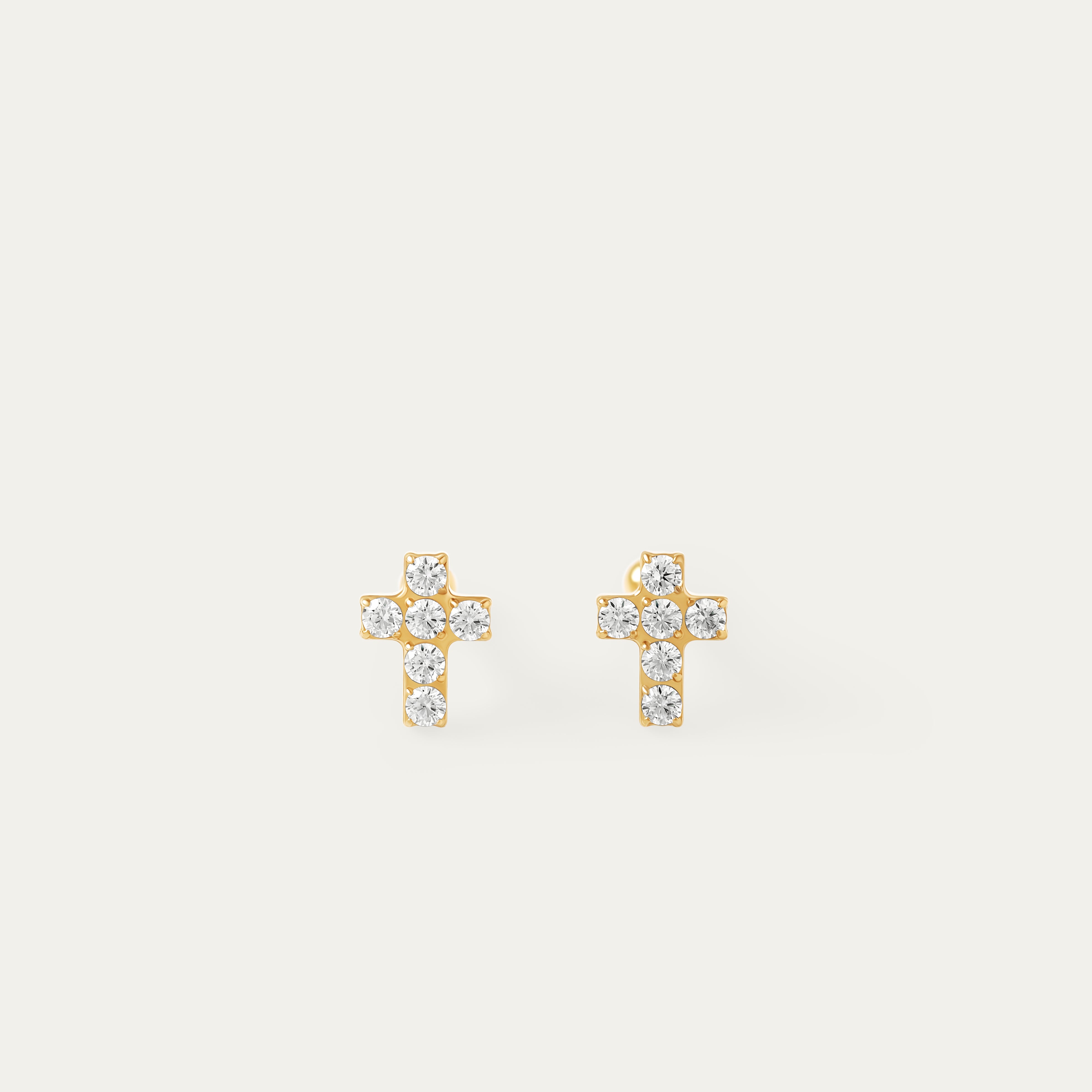 Bro CZ Studs (18K Gold Stainless Steel)