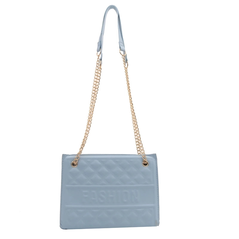 Women's Pu Leather Solid Color Classic Style Zipper Crossbody Bag