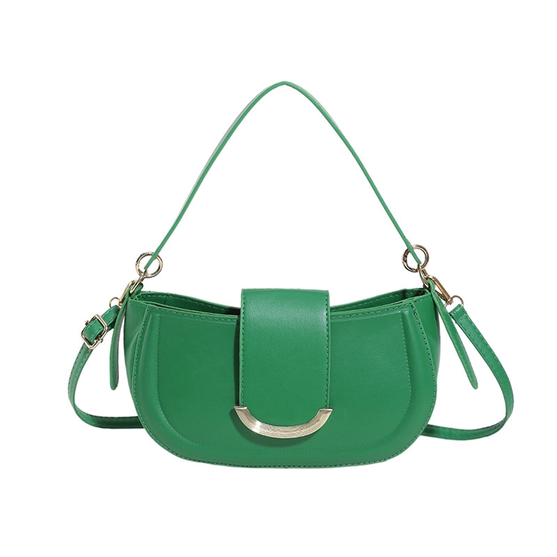 Women's All Seasons Pu Leather Solid Color Streetwear Square Zipper Handbag