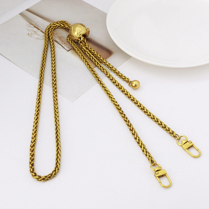 Alloy Solid Color Bag Chain Bag Straps