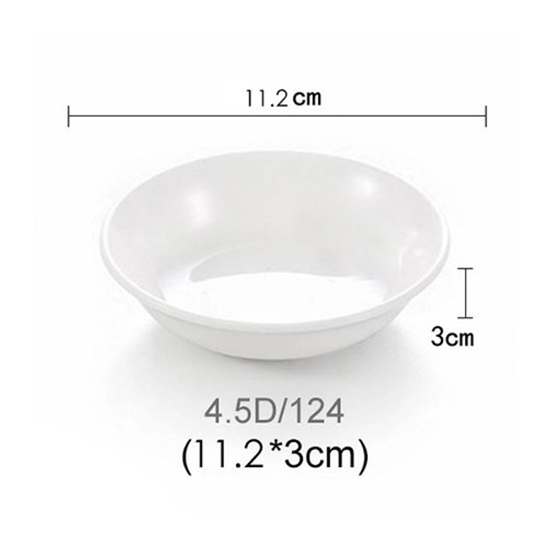 Porcelain-Imitation Milamine Shatter-Resistant Round Small Flavor Dish Chinese Sushi Dipping Sauce Dish Dish Dish Dish Dish Dish Dish Dish Dish Dish Dish