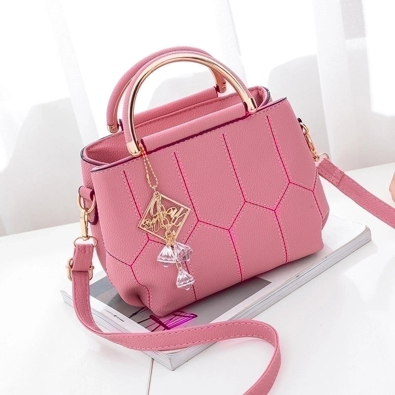 Women's Medium All Seasons Pu Leather Basic Handbag
