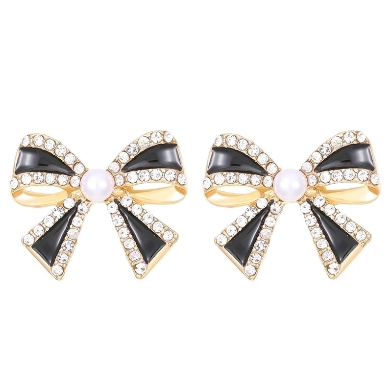 1 Pair Casual Sweet Minimalist Bow Knot Alloy Ear Studs
