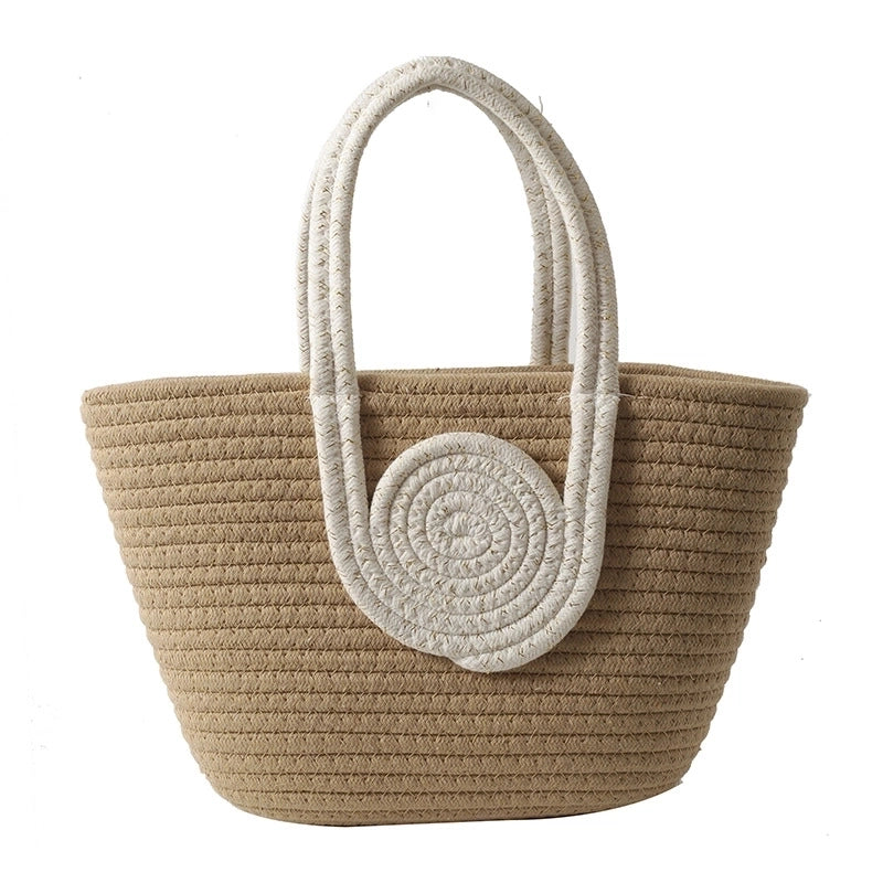 Women's Medium Spring&summer Braid Basic Vacation Handbag