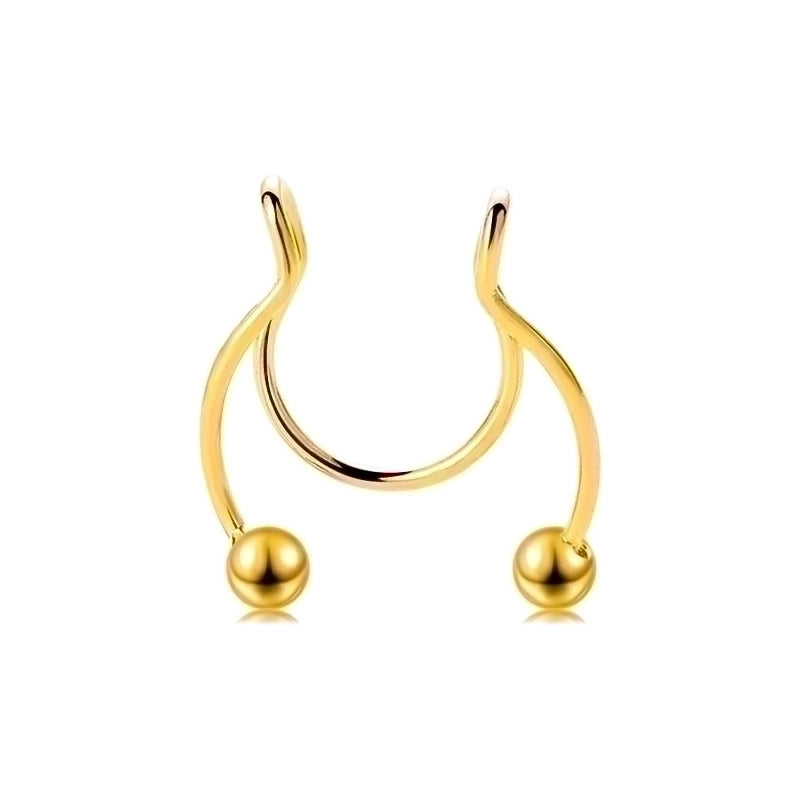 Minimalist Letter Copper Plating Nose Studs