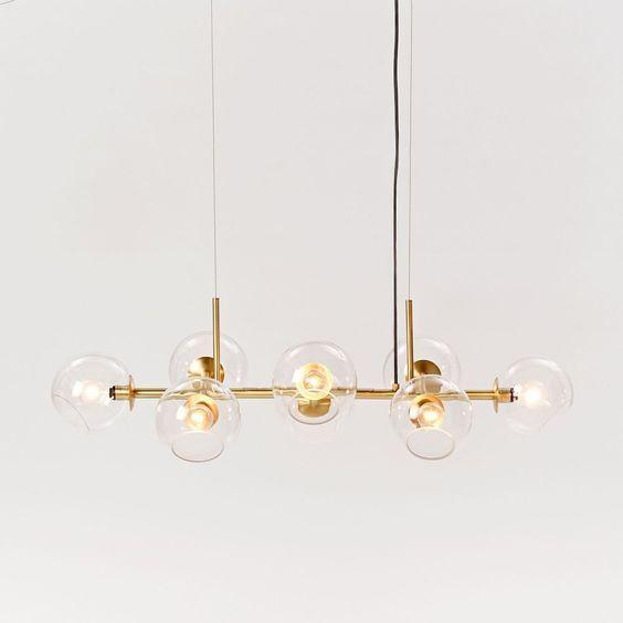 Eira | 8 Staggered Glass | Chandelier