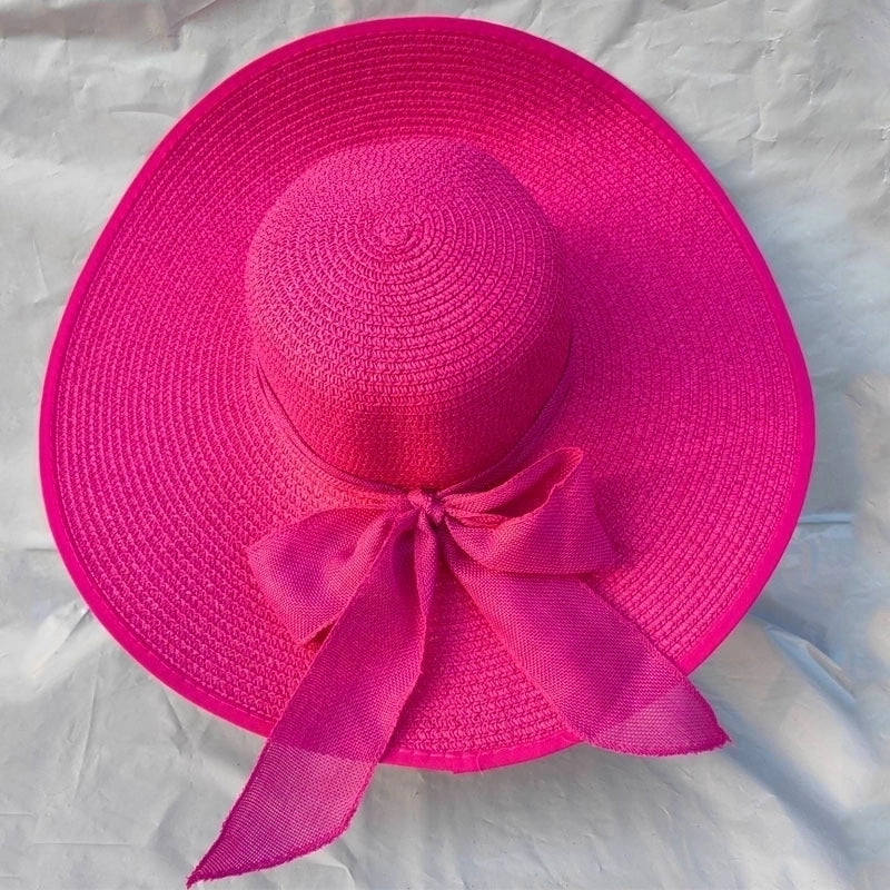 Women's Lady Vacation Bow Knot Big Eaves Sun Hat