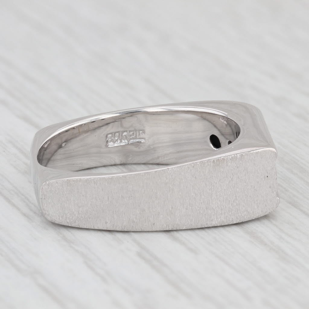 0.23ctw Diamond Men's Wedding Band 14K White Gold Size 10.5 Ring