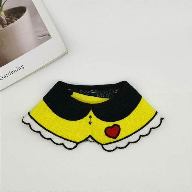 Cartoon Dog Cat Bandana Bibs
