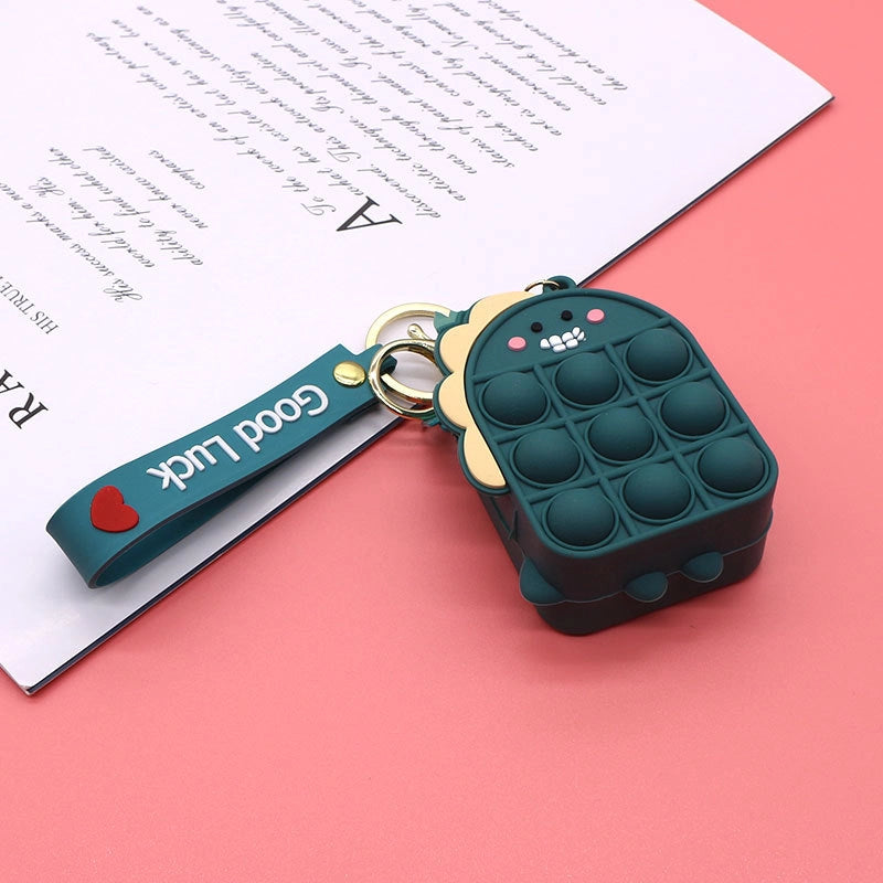 Unisex Fruit Silica Gel Zipper Coin Purses