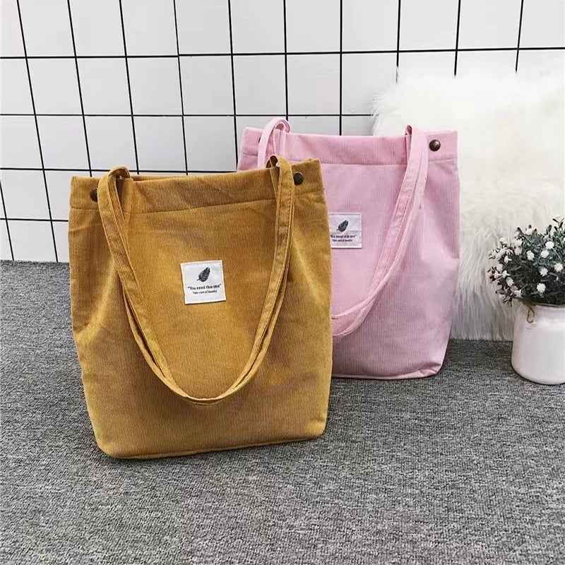 Women's Large All Seasons Polyester Preppy Style Canvas Bag