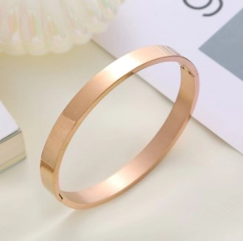 Basic Solid Color Stainless Steel Bangle
