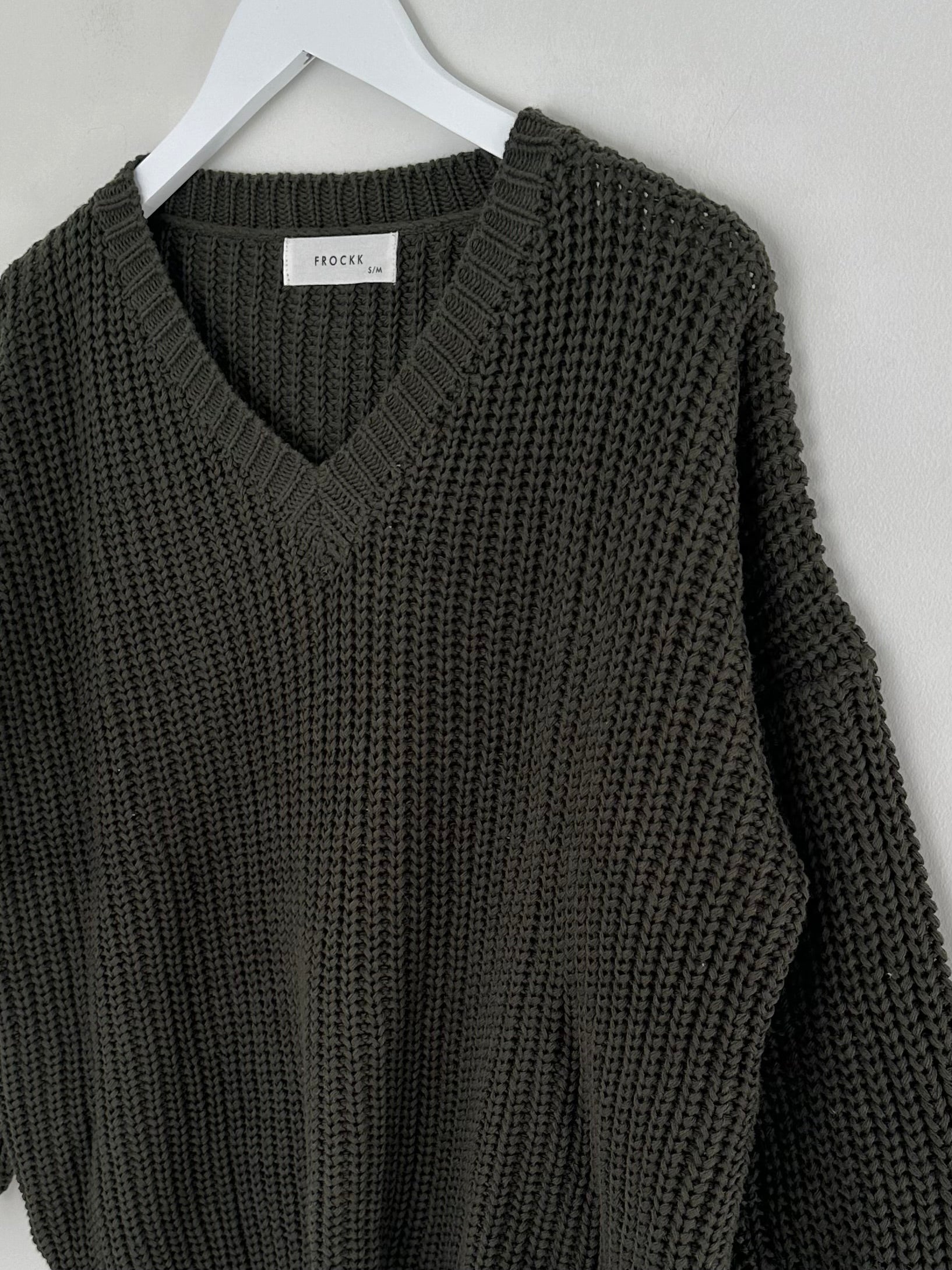 jasper cotton knit - army