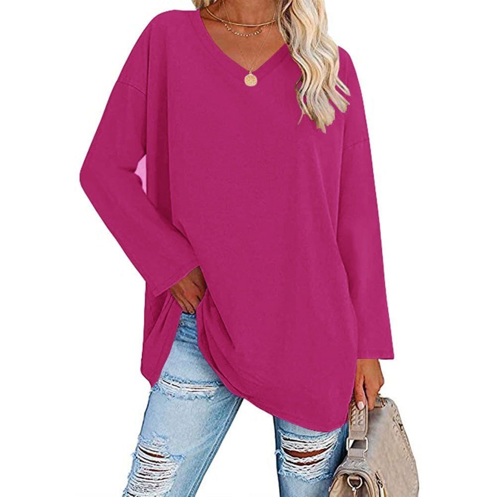 🔥The Last Day Promotion-SALE 70% OFF💋Women's loose long sleeve fashion V-neck knit top